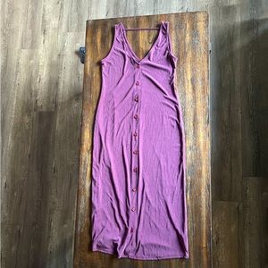 Ribbed Button Down Dress